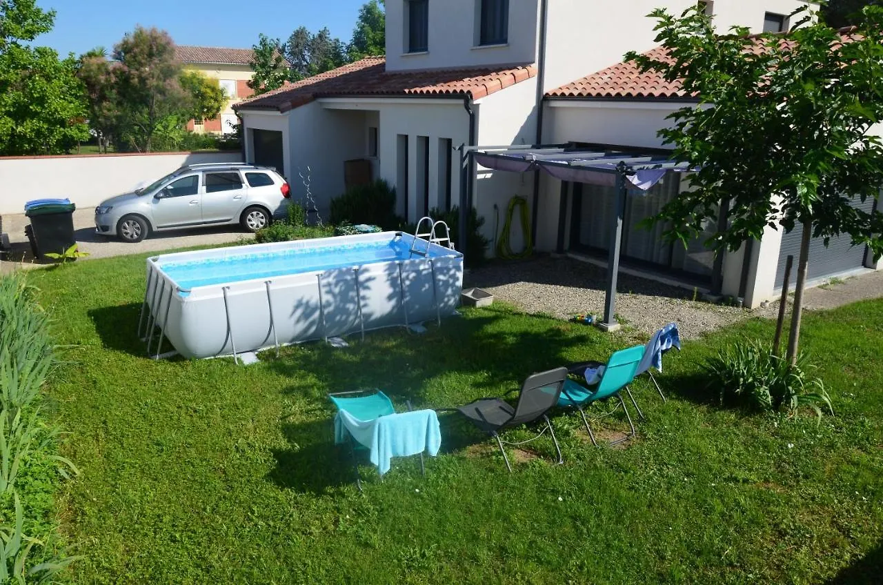 Проживание в семье Chambre D'Hote Independante - Calme - Parking - Climatisation - Sdb Privee Launaguet